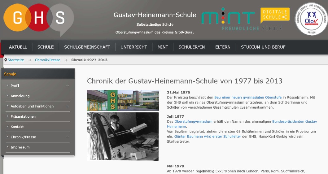 Die Schulchronik wird digitalisiert