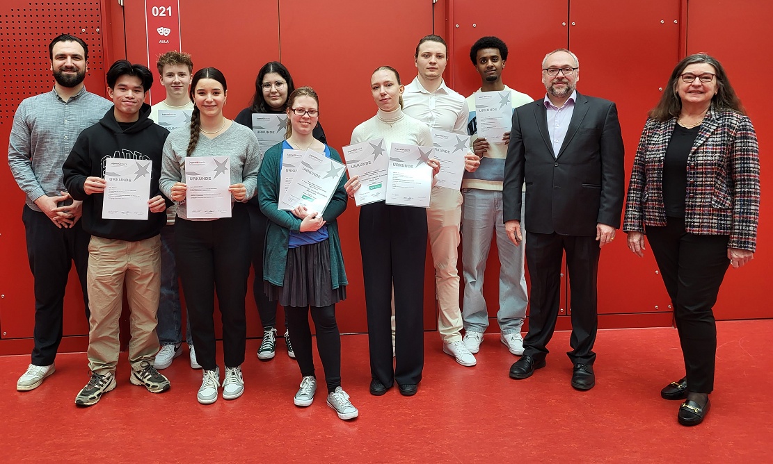 GHS-Team im Landeswettbewerb von Jugend forscht