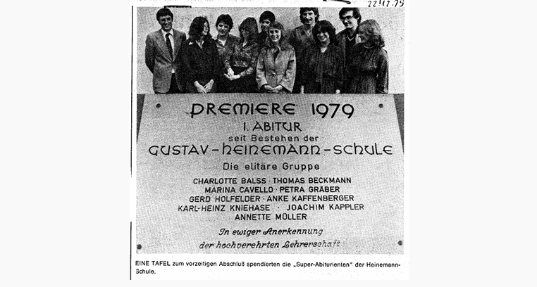 Das erste Abitur an der GHS