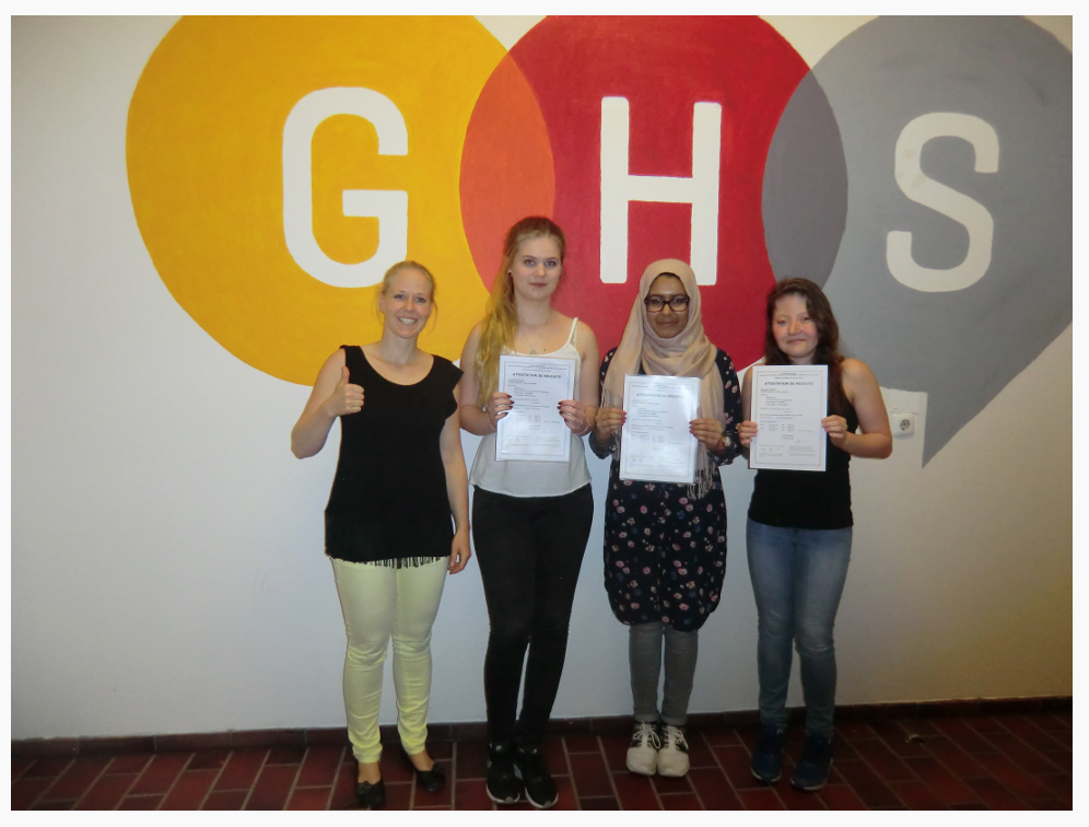 Schüler der Gustav-Heinemann-Schule legen die DELF-Prüfung erfolgreich ab