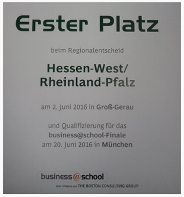 Erfolgreiche Teilnahme der GHS am Bundesfinale von business@school