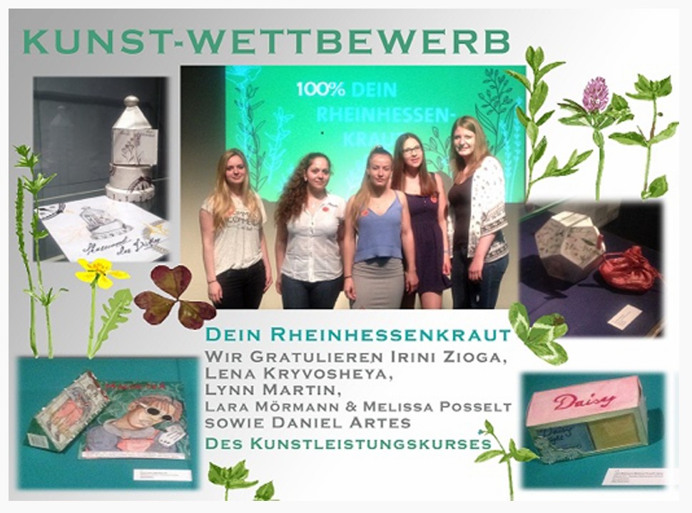 Kunst-LK von Frau Matlok gewinnt Wettbewerb des Gutenberg-Museums Mainz